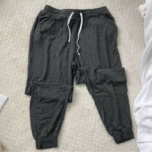 Dark gray baggy sweatpants